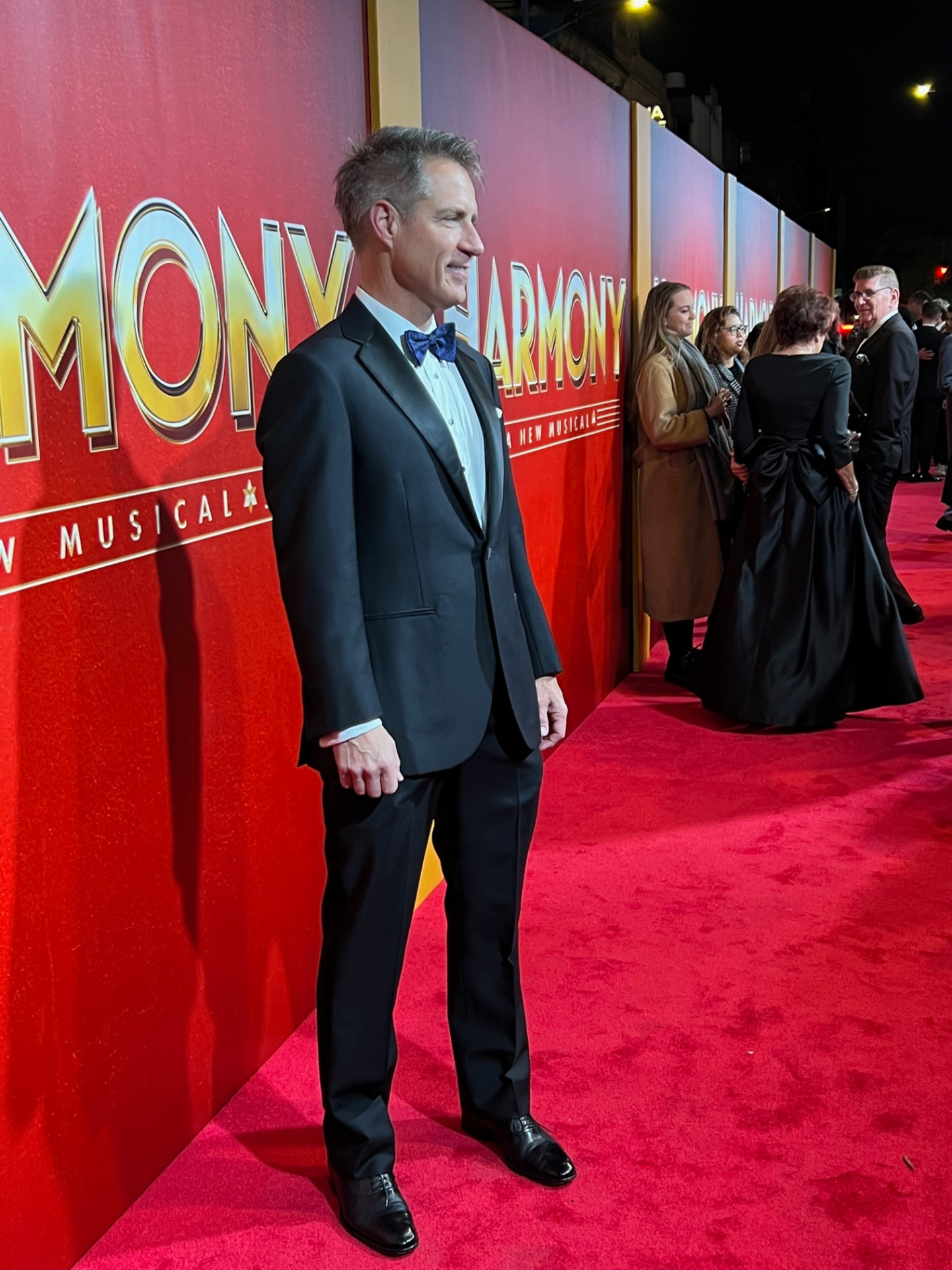 Paul Gavriani on the red carpet at the Harmony opening night